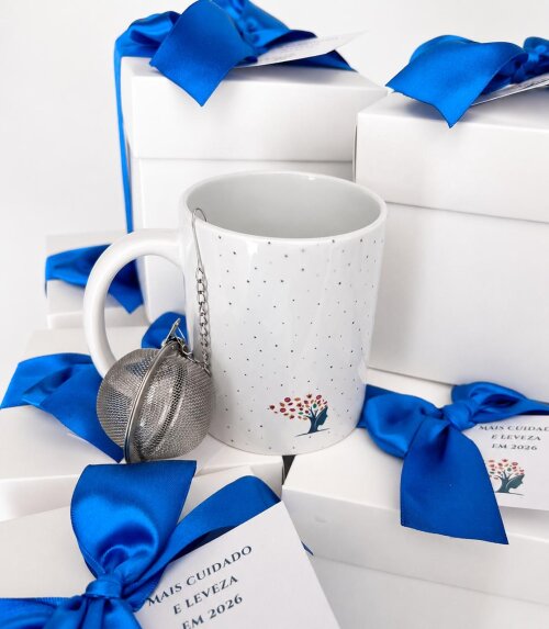 Kit Chá - Infusor e Caneca Personalizada