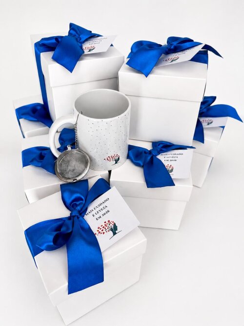 Kit Chá - Infusor e Caneca Personalizada