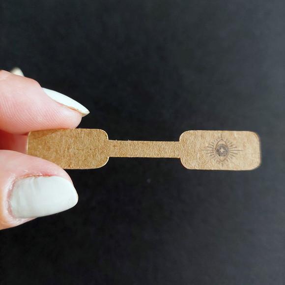 100 Tags Kraft P Anel/colar/pulseira (colante na Ponta) Fk01