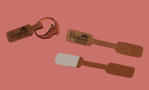 100 Tags Kraft P Anel/colar/pulseira (colante na Ponta) Fk01