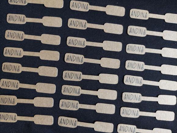100 Tags Kraft P Anel/colar/pulseira (colante na Ponta) Fk01