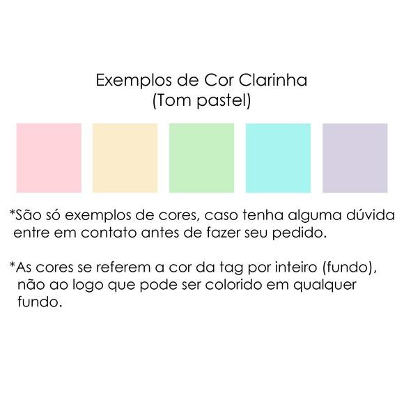 100 Tags P 7 Brincos Semaninha Branco ou Clarinho M01