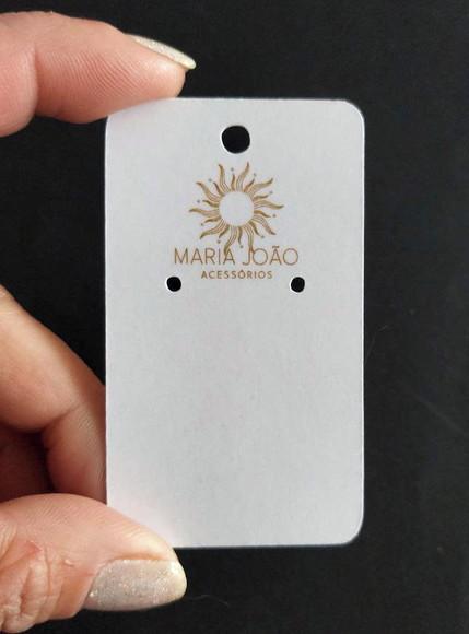 100 Tags P Brinco Comprido Fundo Branco ou Clarinho B01