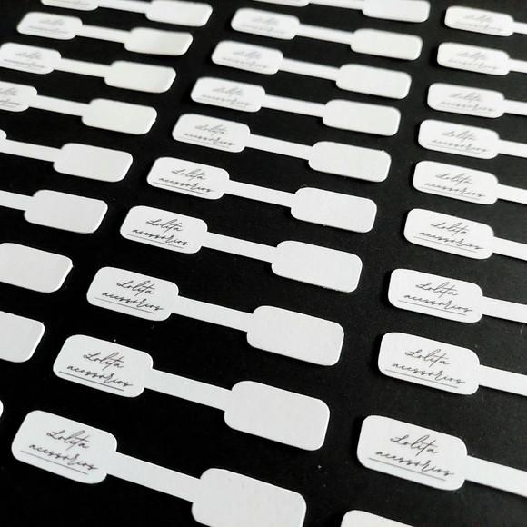 100 Tags p/ Anel, Colar e Pulseira (colante na Ponta) Fa01