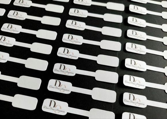 100 Tags p/ Anel, Colar e Pulseira (colante na Ponta) Fa01