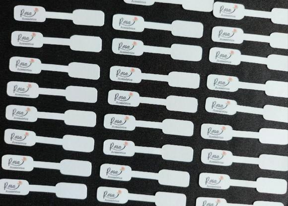 100 Tags p/ Anel, Colar e Pulseira (colante na Ponta) Fa01