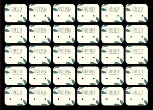 100 Mini Tags P Brinco Fundo Branco ou Clarinho H01