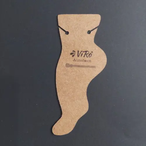 100 Tag Kraft Tornozeleira Personalizada c a Sua Marca Kk01