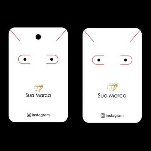100 Tag P Brinco e Colar Branco Fundo Branco ou Clarinho C01