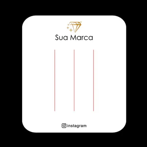 100 Tags com Sua Marca P Presilha Branco ou Clarinho P01
