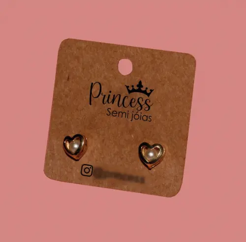 100 Tags com Sua Marca P Brinco Kraft (4x4cm) Ak01