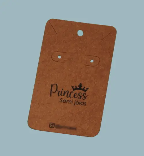 100 Tags Kraft P Brinco e Colar com Sua Marca Ck01