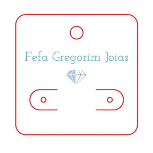 100 Tags P Brinco de Argola Fundo Branco ou Clarinho I01