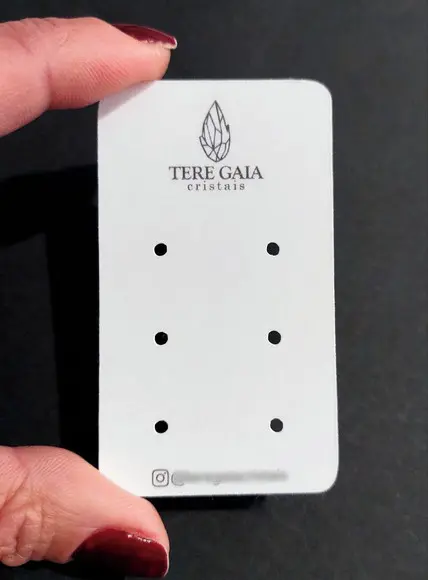 100 Tags P Trio de Brincos Fundo Branco ou Clarinho E01