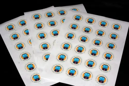 5 Folhas A4 Adesivo Etiqueta Rótulo Fundo Branco ou Clarinho