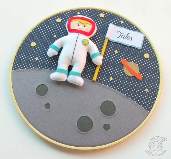 Enfeite de Porta Maternidade Astronauta