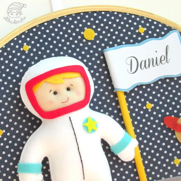 Enfeite de Porta Maternidade Astronauta