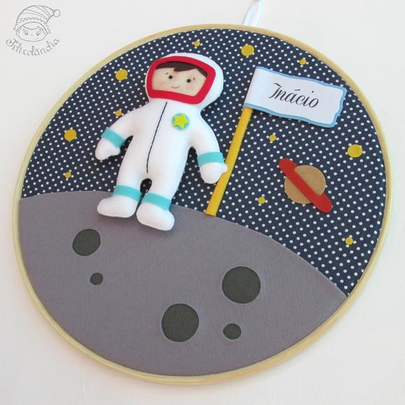Enfeite de Porta Maternidade Astronauta
