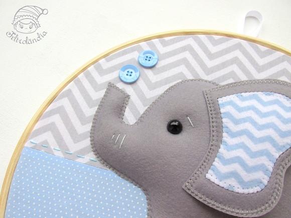 Enfeite de Porta Maternidade Elefante