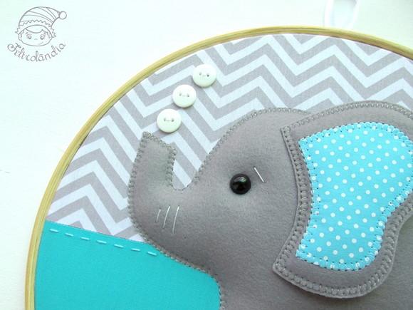 Enfeite de Porta Maternidade Elefante