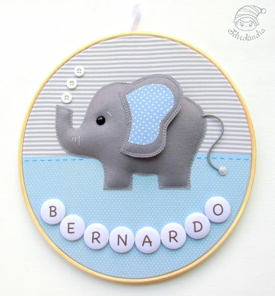 Enfeite de Porta Maternidade Elefante