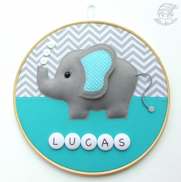 Enfeite de Porta Maternidade Elefante
