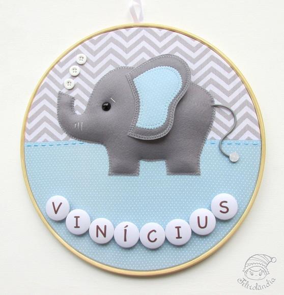 Enfeite de Porta Maternidade Elefante