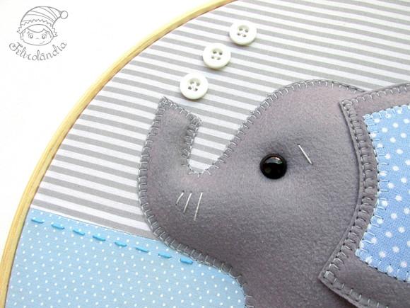 Enfeite de Porta Maternidade Elefante