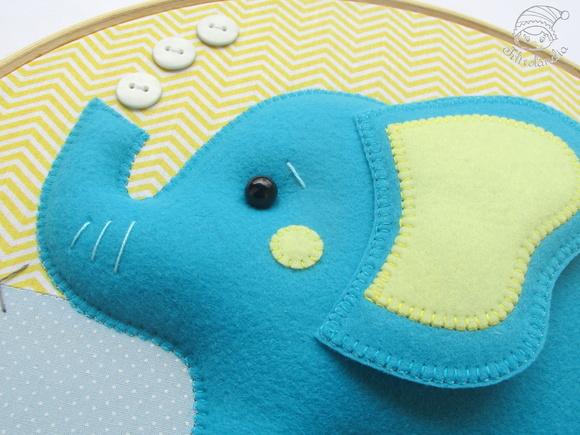 Enfeite de Porta Maternidade Elefante