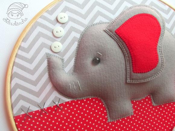 Enfeite de Porta Maternidade Elefante