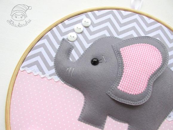 Enfeite de Porta Maternidade Elefante