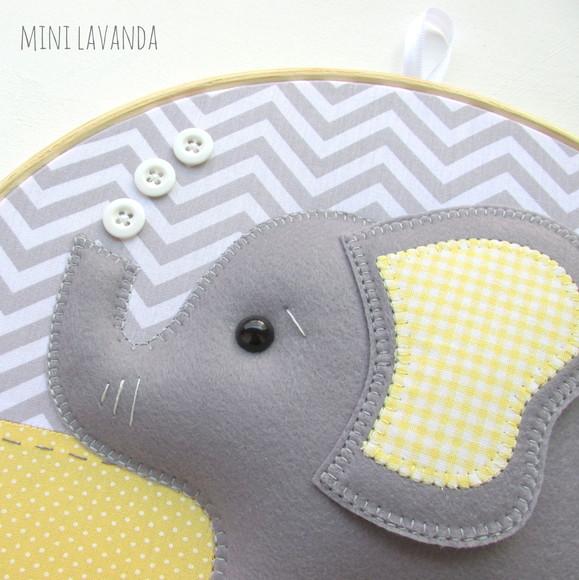 Enfeite de Porta Maternidade Elefante (nome Editável)