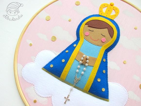 Enfeite de Porta Maternidade Nossa Senhora Aparecida