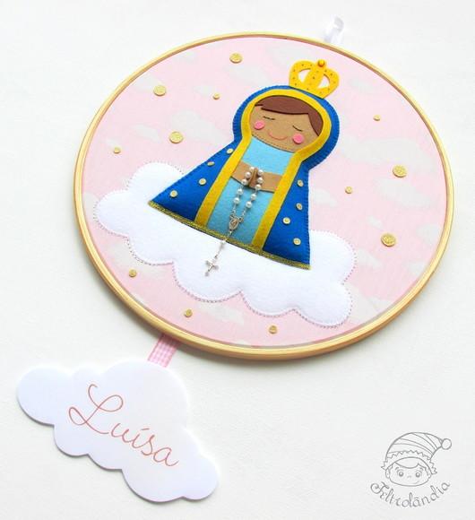 Enfeite de Porta Maternidade Nossa Senhora Aparecida