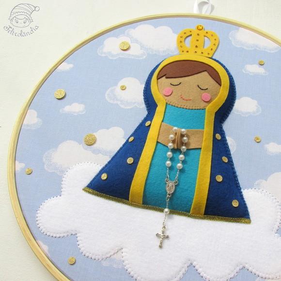 Enfeite de Porta Maternidade Nossa Senhora Aparecida