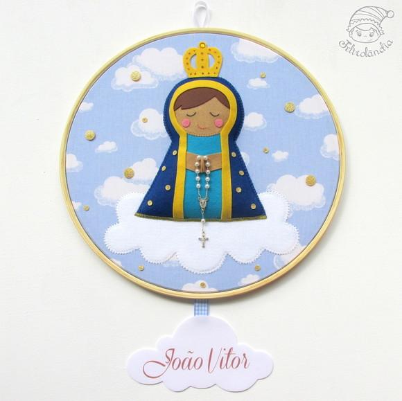 Enfeite de Porta Maternidade Nossa Senhora Aparecida