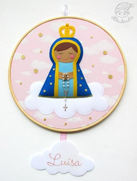 Enfeite de Porta Maternidade Nossa Senhora Aparecida