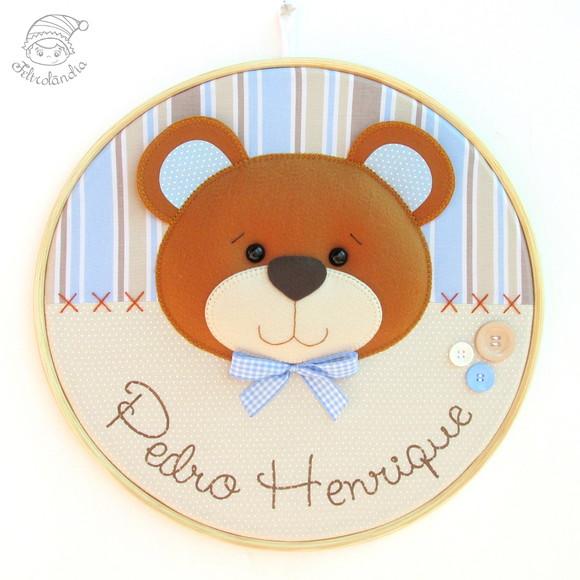 Enfeite de Porta Maternidade Urso