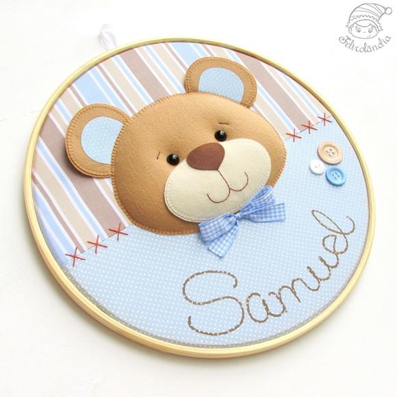 Enfeite de Porta Maternidade Urso