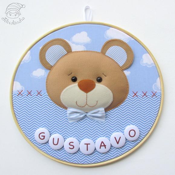 Enfeite de Porta Maternidade Urso