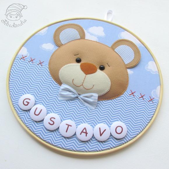 Enfeite de Porta Maternidade Urso