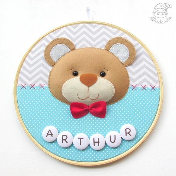 Enfeite de Porta Maternidade Urso