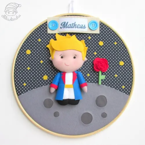 Enfeite de Porta Maternidade Pequeno Príncipe