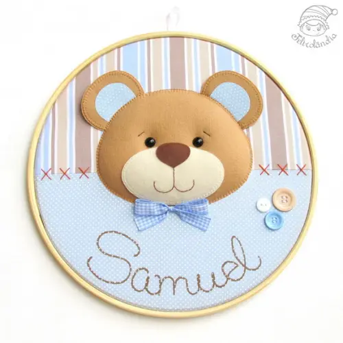 Enfeite de Porta Maternidade Urso