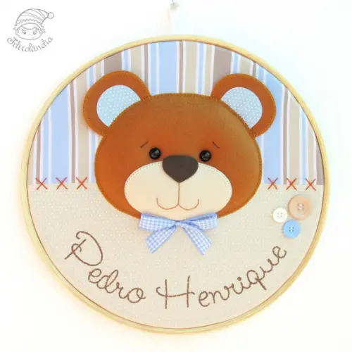 Enfeite de Porta Maternidade Urso