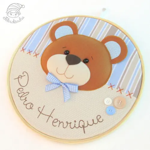 Enfeite de Porta Maternidade Urso