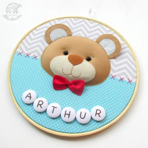 Enfeite de Porta Maternidade Urso