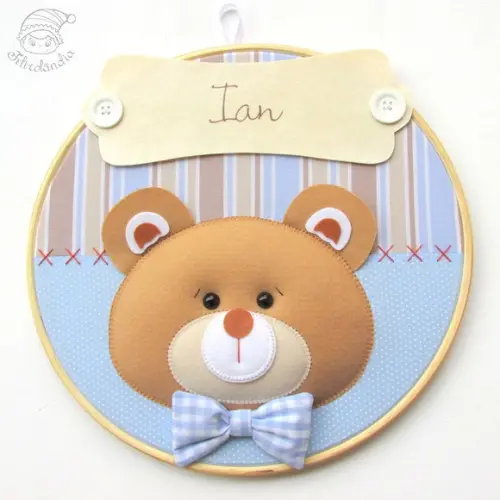 Enfeite de Porta Maternidade Urso