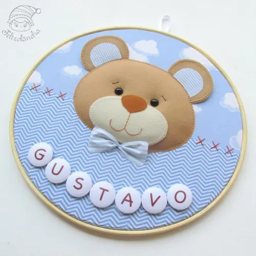 Enfeite de Porta Maternidade Urso