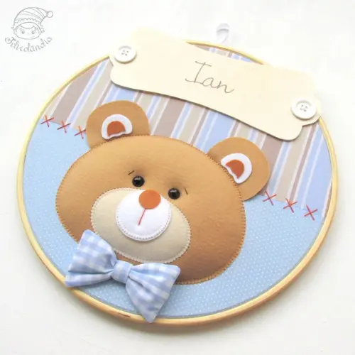 Enfeite de Porta Maternidade Urso